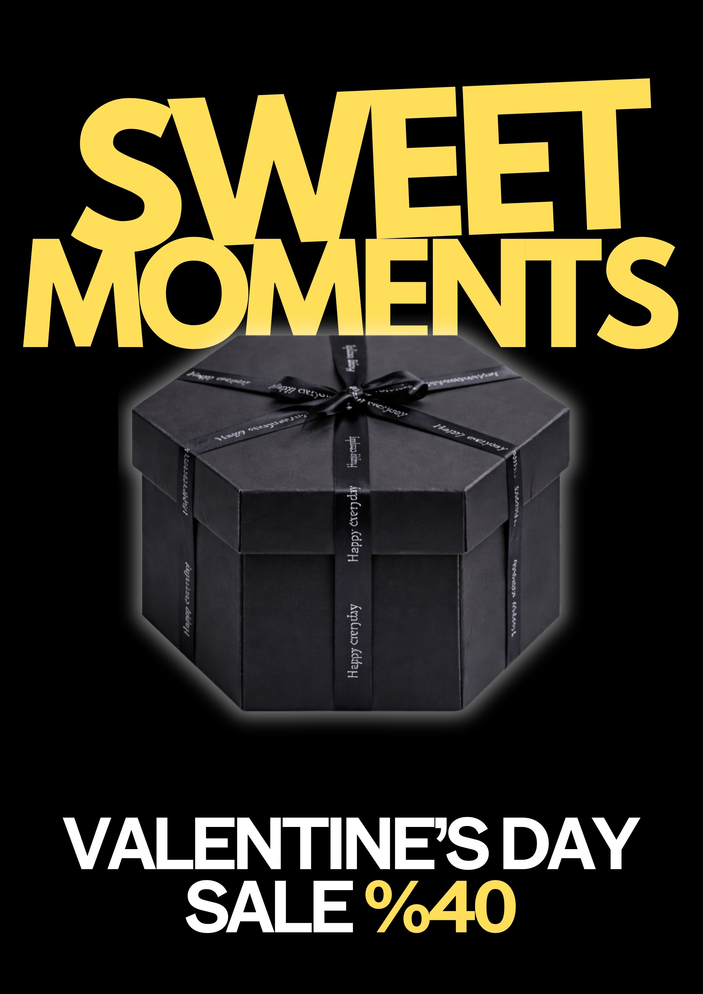 delightatelier Schwarz / Hexagon Sweet Moment's Überraschungbox