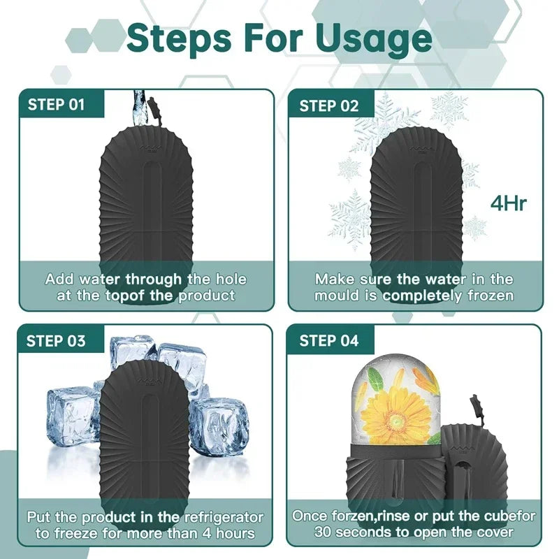 delightatelier black ICE FACIAL ROLLER